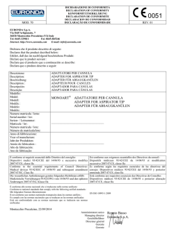 MONOART ADATTATORE PER CANNULA ADAPTER