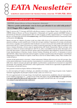 EATA Newsletter - European Association for Transactional Analysis
