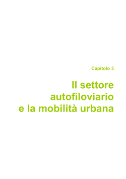 Il settore autofiloviario e la mobilità urbana - Regione Emilia