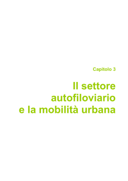 Il settore autofiloviario e la mobilit&agrave; urbana - Regione Emilia