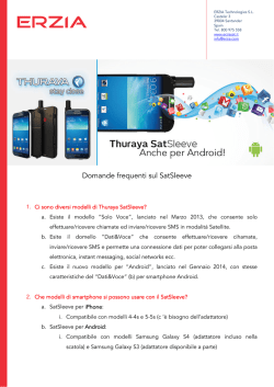 Domande Frequenti SatSleeve per Android_ By Erzia Technologies
