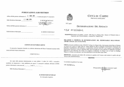 PUBBLICAZIONE ALBO PRETORIO