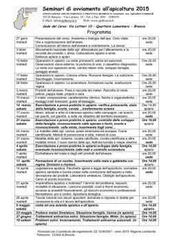 Scarica il programma dettagliato