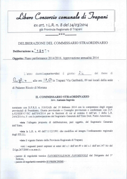 Ji&eacute;ero Condorzia camuna&eacute; &Icirc;7rapani ex art. 1 L.R. n. 8 del 24/03/2014