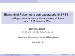 Elementi di Psicometria con Laboratorio di SPSS 1