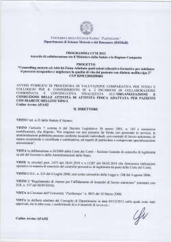 avviso pubblico - n.2 posti afa - Università degli Studi di Napoli