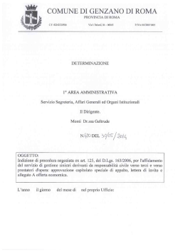 Det.n.420 del 30.05.2014 - Comune di Genzano di Roma