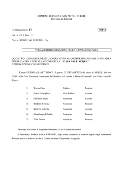 in allegato - Amministrazione trasparente