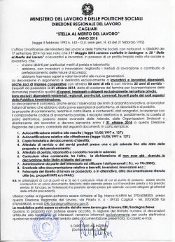 istruzioni - Ministero del Lavoro e delle Politiche Sociali