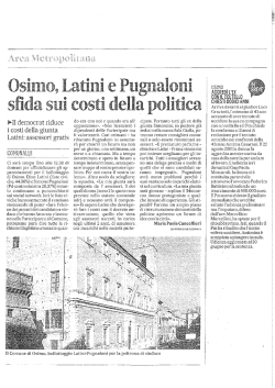 il democrat riduce i costi della giunta Latini: assessori gratis