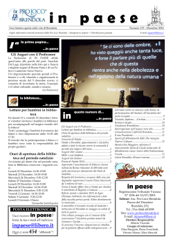 IN PAESE N° 119 - Dicembre 2014