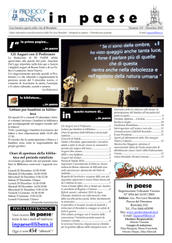IN PAESE N&deg; 119 - Dicembre 2014