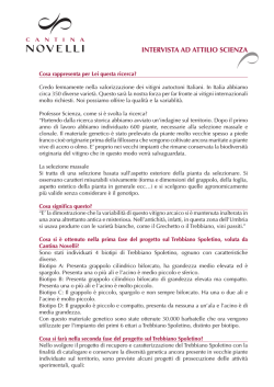 Intervista con Attilio Scienza