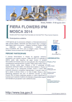 FIERA FLOWERS IPM MOSCA 2014