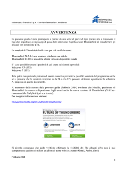 Istruzioni Thunderbird - Libro fondiario