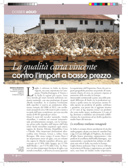 Dossier Aglio - Agricoltura e pesca - Regione Emilia