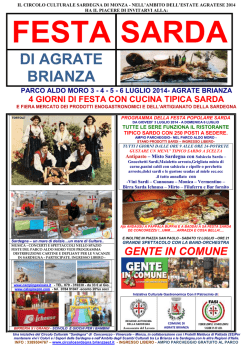 festa sarda 2014 di agrate