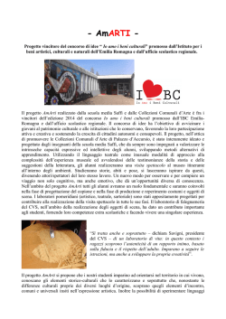 Il progetto &ldquo;AmArti&rdquo;