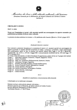 e - Direzione Generale per i Beni Librari e gli Istituti Culturali
