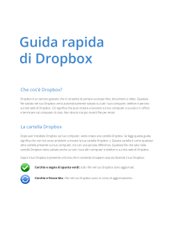 Guida rapida di Dropbox