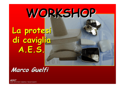 40 - Workshop - Protesi di Caviglia