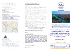 16 aprile 2014 - Associazione Italiana di Fisica in Medicina