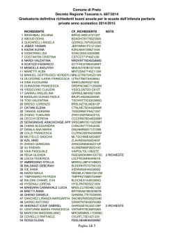 Graduatoria definitiva buoni scuola Regione Toscana as 2014_2015