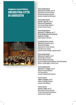 orchestra città di grosseto - Fondazione Toscana Spettacolo
