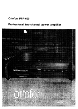 Ortofon PPA-600 Professional two