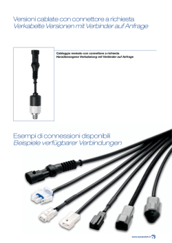 htungd Versioni cablate con connettore a richiesta