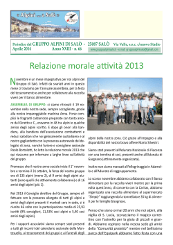 n° 66 - Aprile 2014 - Gruppo Alpini Salò
