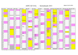 ADFC-KF-OAL - Kalenderjahr 2015