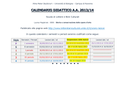 Orario lezioni LM-0890_aggiornato_25marzo2014