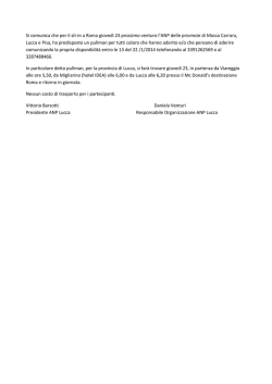 disponibile un pullman per il sit-in a Roma di gioved&igrave; 23 gennaio 2014
