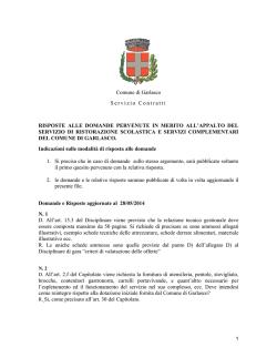 DISCIPLINARE DI GARA