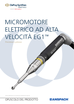 micromotore elettrico ad alta velocità eg1