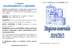 G.S. CASTELLO DI FIEMME A.D. - Gruppo Sportivo Castello di