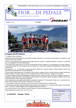 Fior di pedale! - Edizione Ottobre 2014