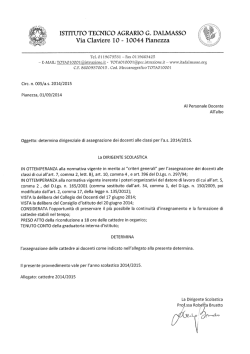 ISTITUTO TECNICO AGRARIO G. DALMASSO Via Claviere 10