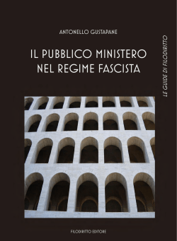 IL PUBBLICO MINISTERO NEL REGIME FASCISTA