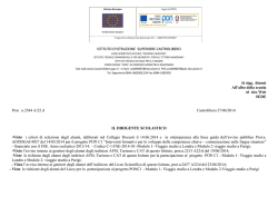 graduatorie alunni - Istituto di Istruzione Superiore di Castrolibero
