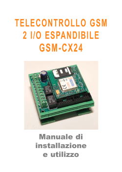 GSM-CX24-R3 Manuale