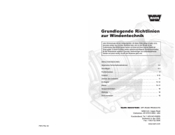 Grundlegende Richtlinien zur Windentechnik