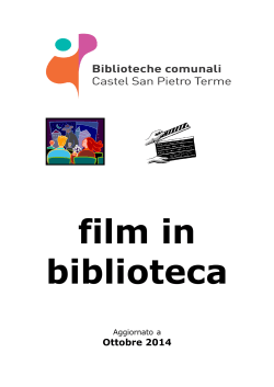 Catalogo: Biblioteca - Comune di Castel San Pietro Terme