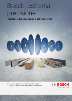 Bosch: estrema precisione