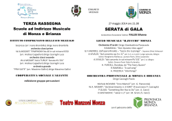 programma serata - Provincia Monza Brianza
