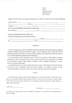 domanda rimborso asa - Comune di Castelnuovo Val di Cecina