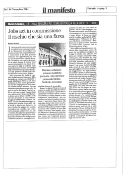J obs act in commissione Il rischio che sia una farsa