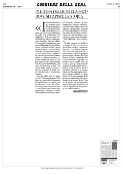 IN DIFESA DEL LICEO CLASSICO DOtiTE SI CAPISCE LA STORIA