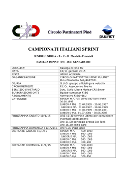 Campionati Italiani Sprint
